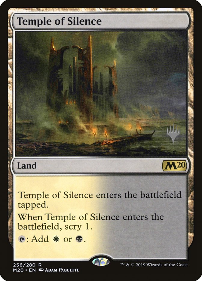 Temple of Silence (Promo Pack) [Core Set 2020 Promos] [Foil]