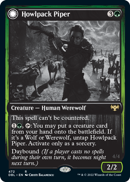 Howlpack Piper // Wildsong Howler [Innistrad: Double Feature] [Foil]