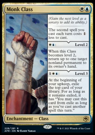 Monk Class (Promo Pack) [Dungeons & Dragons: Adventures in the Forgotten Realms Promos] [Foil]