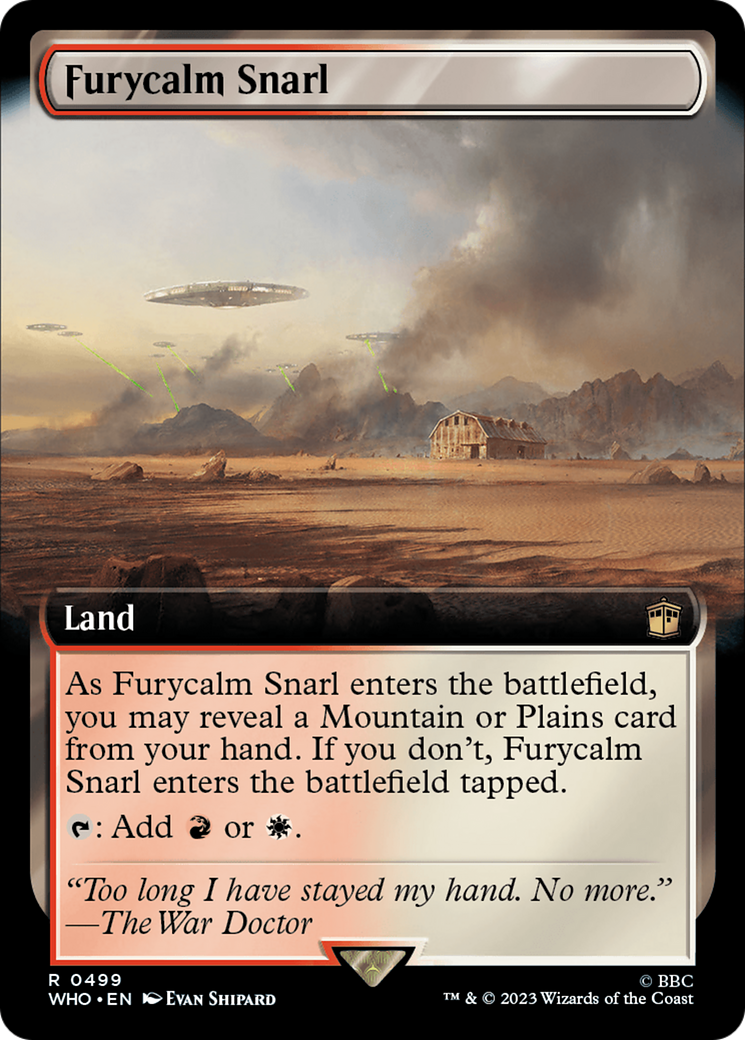 Furycalm Snarl (Extended Art) [Doctor Who] [Foil]