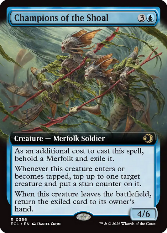 Champions of the Shoal (Extended Art) [Lorwyn Eclipsed] [Foil]