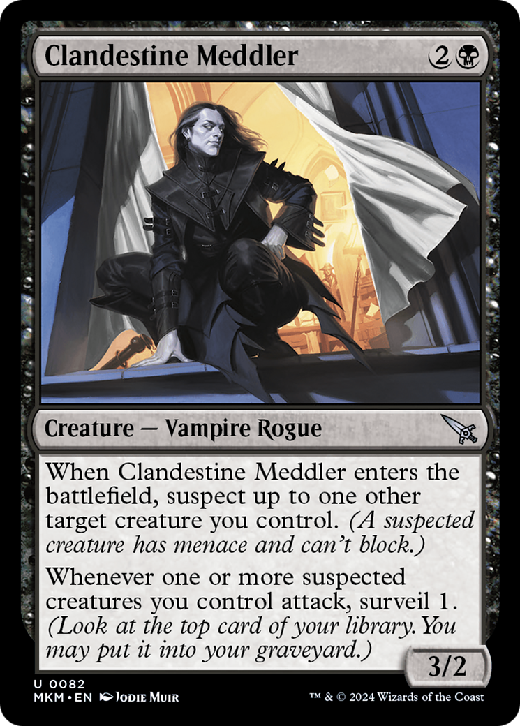 Clandestine Meddler (White) [Murders at Karlov Manor] [Foil]