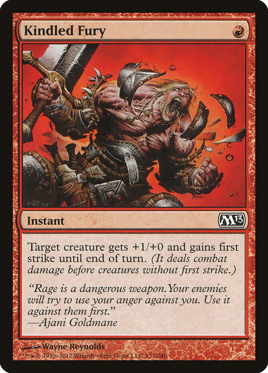 Kindled Fury [Core Set 2013] [Foil]