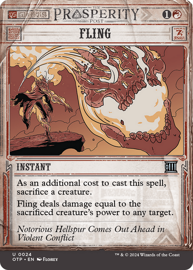 Fling [Outlaws of Thunder Junction: Breaking News] [Foil]