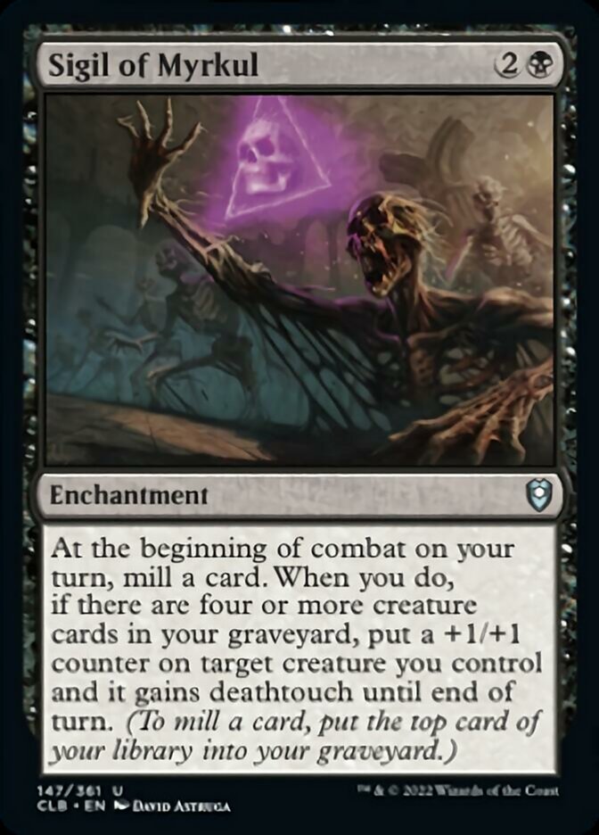 Sigil of Myrkul [Commander Legends: Battle for Baldur's Gate] [Foil]