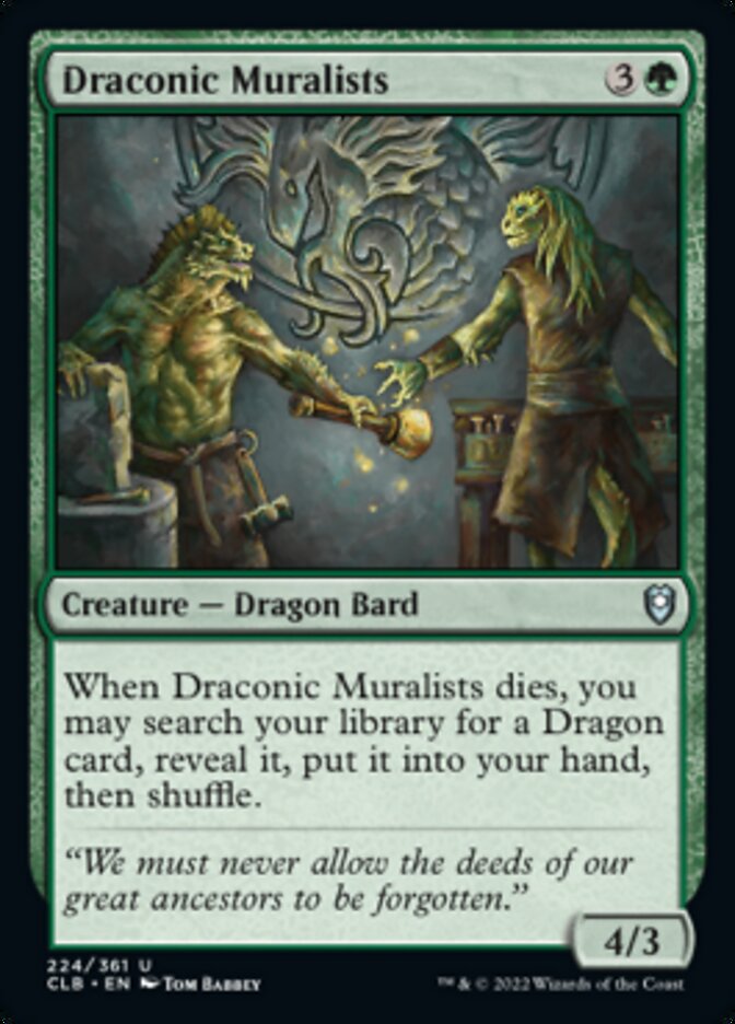 Draconic Muralists [Commander Legends: Battle for Baldur's Gate] [Foil]