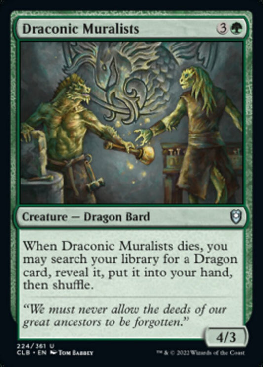 Draconic Muralists [Commander Legends: Battle for Baldur's Gate] [Foil]