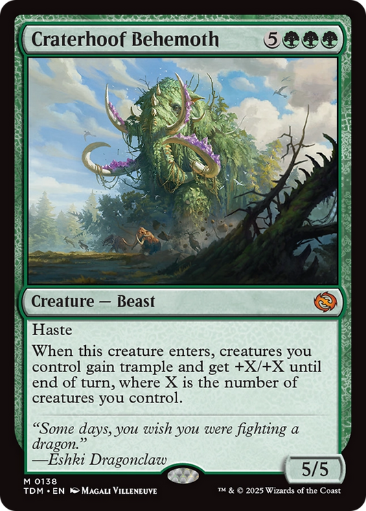Craterhoof Behemoth [Tarkir: Dragonstorm] [Foil]
