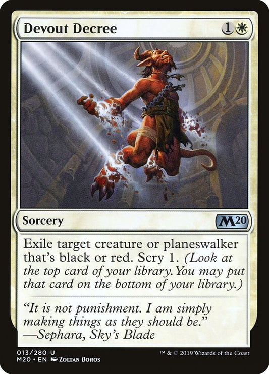 Devout Decree [Core Set 2020] [Foil]