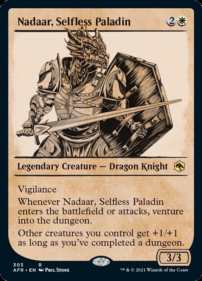 Nadaar, Selfless Paladin (Showcase) [Dungeons & Dragons: Adventures in the Forgotten Realms] [Foil]