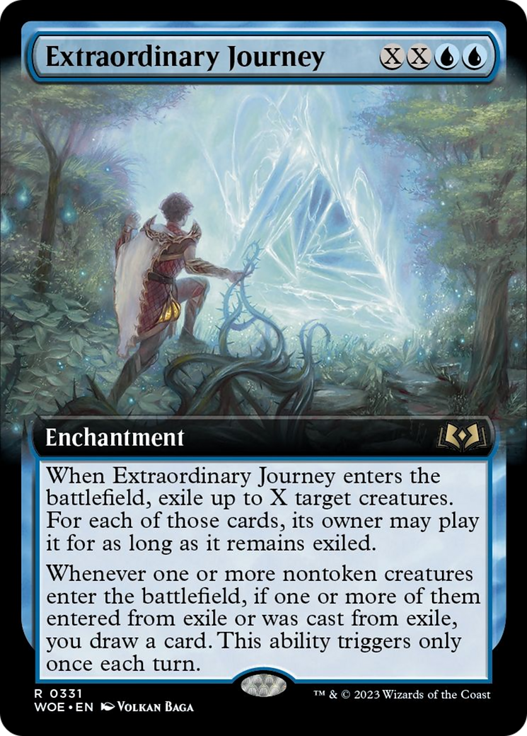 Extraordinary Journey (Extended Art) [Wilds of Eldraine] [Foil]