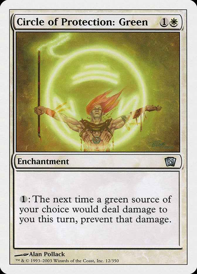 Circle of Protection: Green [Eighth Edition] [Foil]