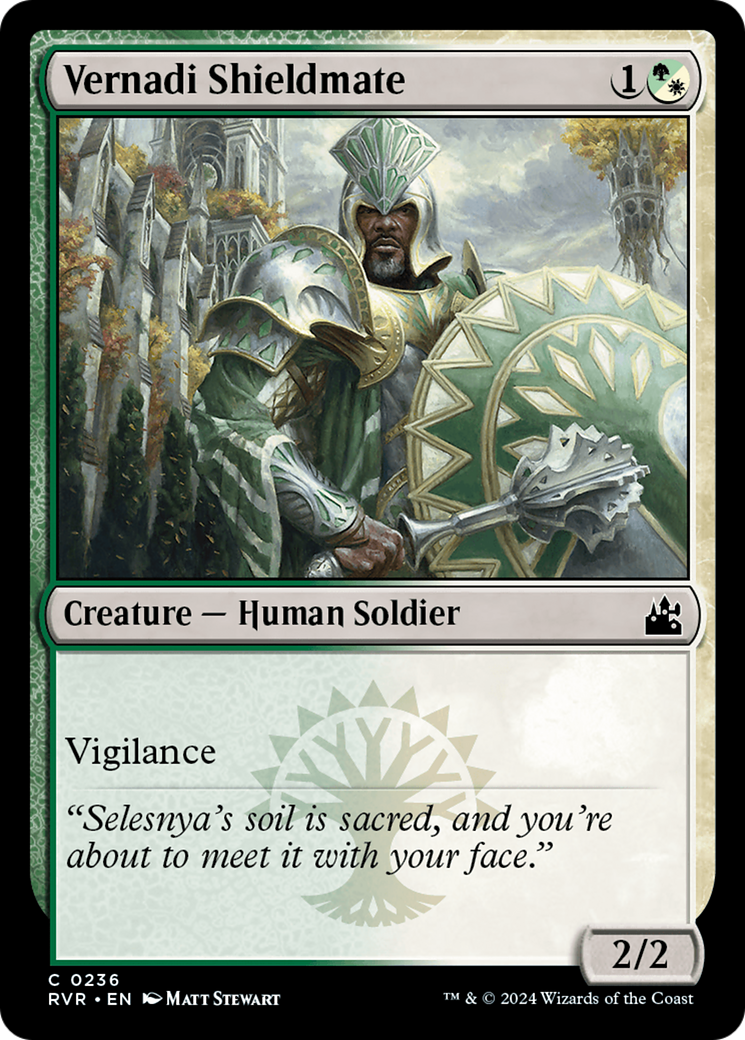 Vernadi Shieldmate [Ravnica Remastered] [Foil]
