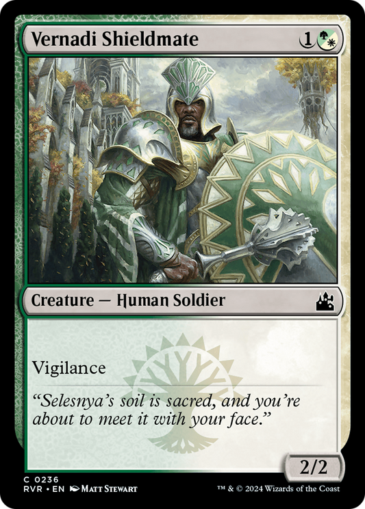 Vernadi Shieldmate [Ravnica Remastered] [Foil]