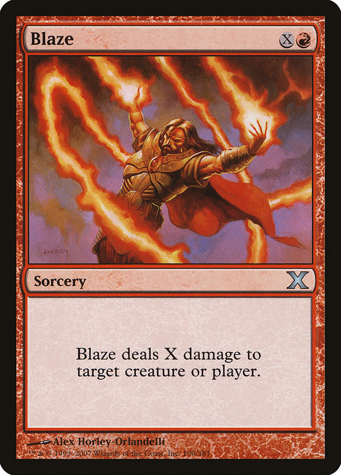 Blaze [Tenth Edition] [Foil]