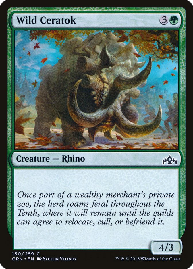 Wild Ceratok [Guilds of Ravnica] [Foil]