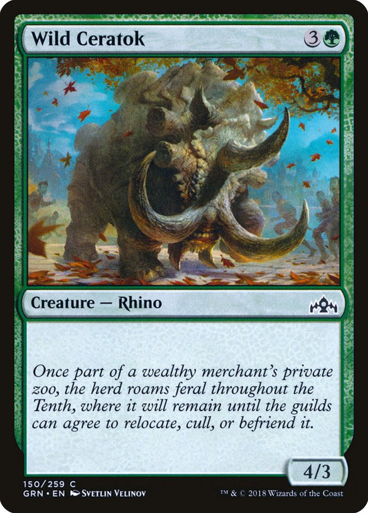 Wild Ceratok [Guilds of Ravnica] [Foil]