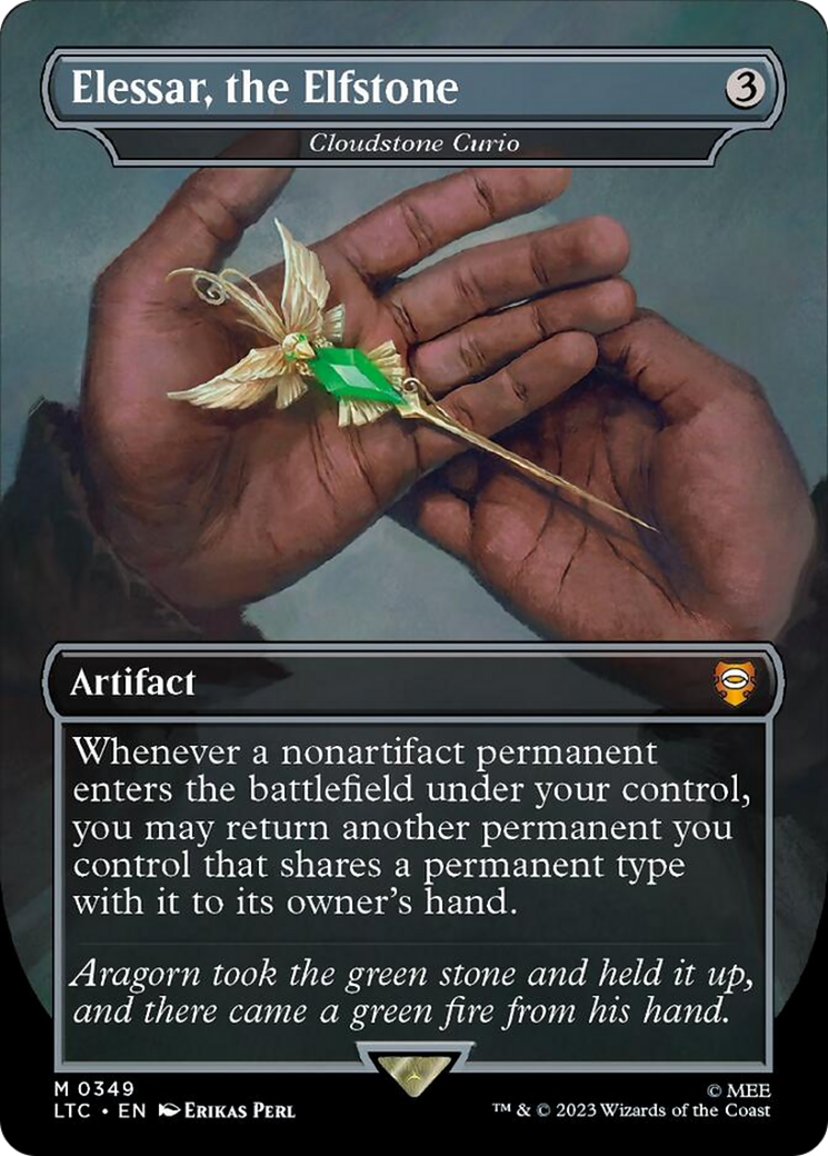 Cloudstone Curio - Elessar, the Elfstone [The Lord of the Rings: Tales of Middle-Earth Commander] [Foil]