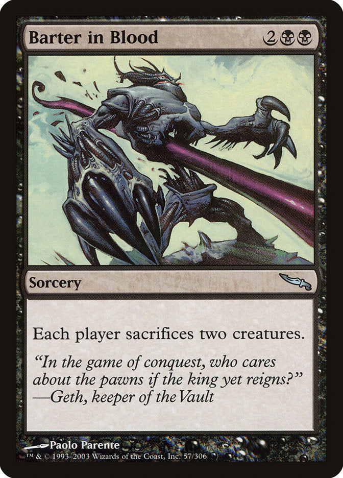 Barter in Blood [Mirrodin] [Foil]