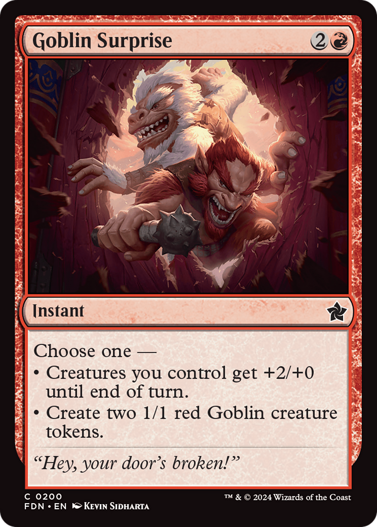 Goblin Surprise [Foundations] [Foil]