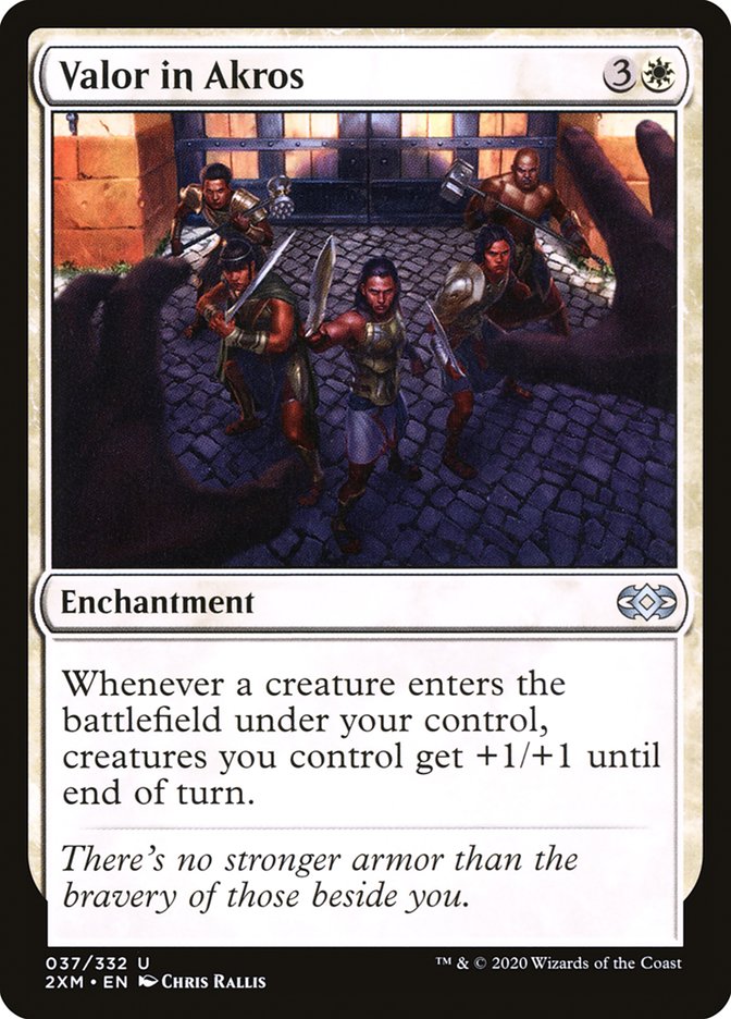 Valor in Akros [Double Masters] [Foil]