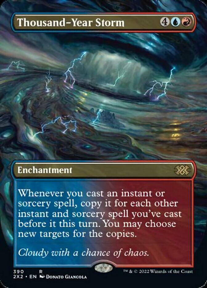 Thousand-Year Storm (Borderless Alternate Art) [Double Masters 2022] [Foil]