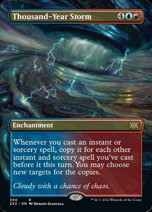 Thousand-Year Storm (Borderless Alternate Art) [Double Masters 2022] [Foil]
