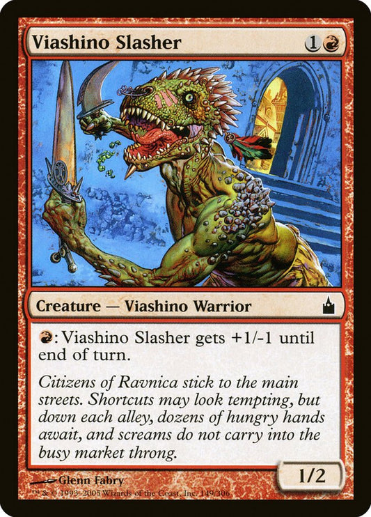 Viashino Slasher [Ravnica: City of Guilds] [Foil]