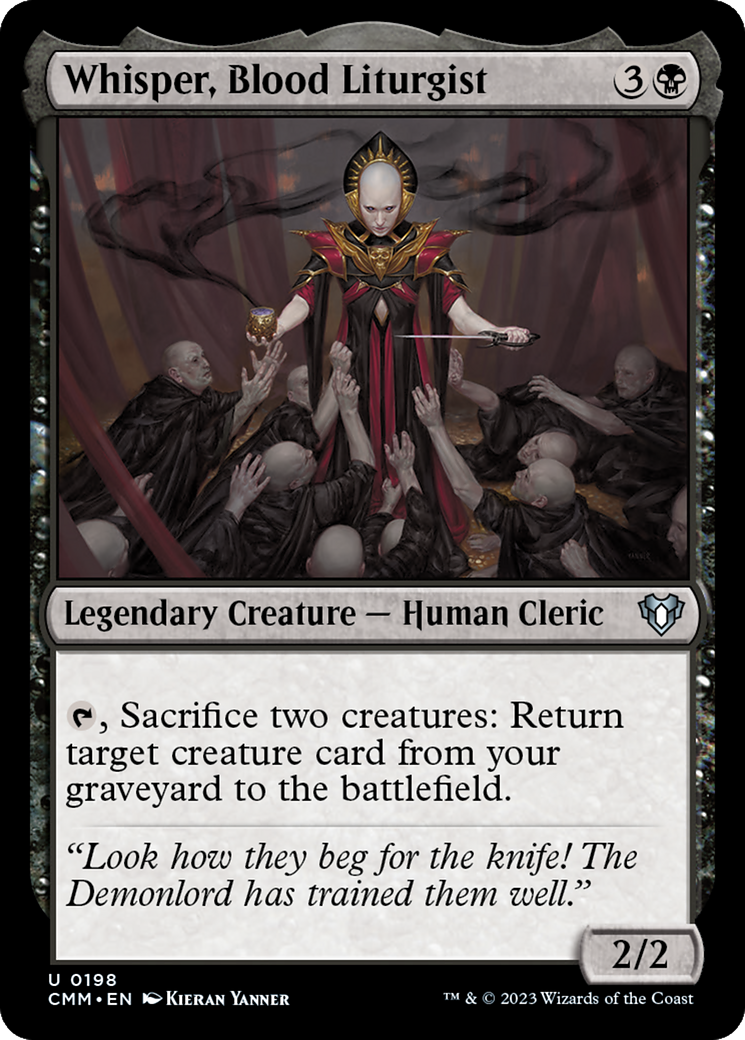 Whisper, Blood Liturgist [Commander Masters] [Foil]