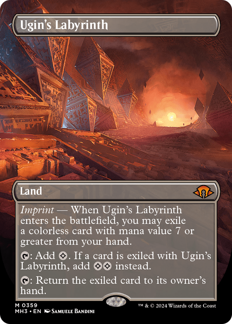 Ugin's Labyrinth (Borderless) [Modern Horizons 3] [Foil]