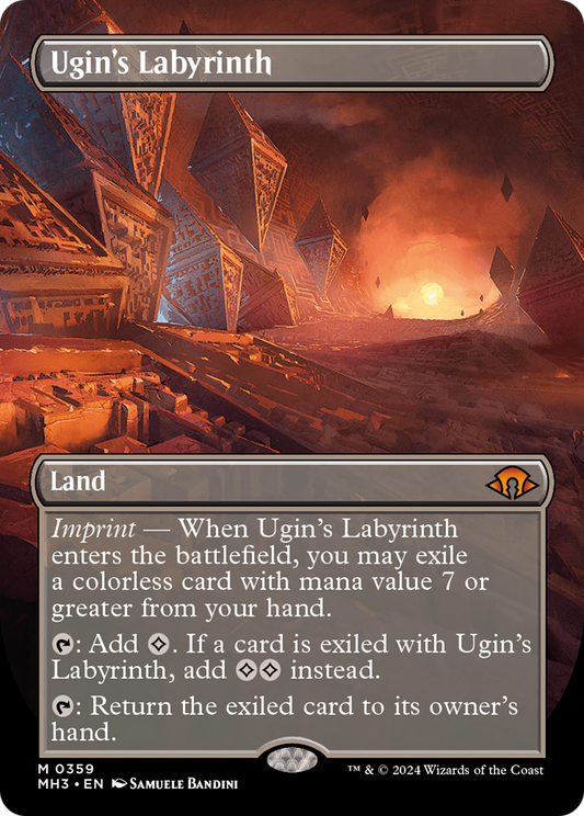 Ugin's Labyrinth (Borderless) [Modern Horizons 3] [Foil]