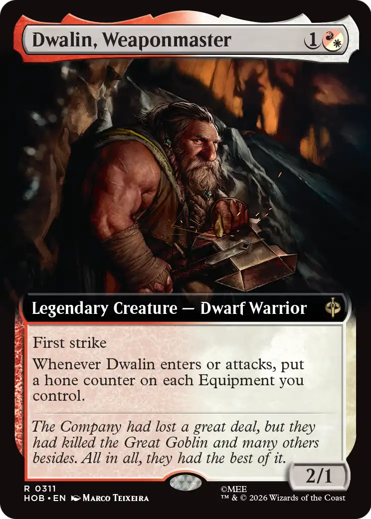Dwalin, Weaponmaster (Extended Art) [The Hobbit] [Foil]