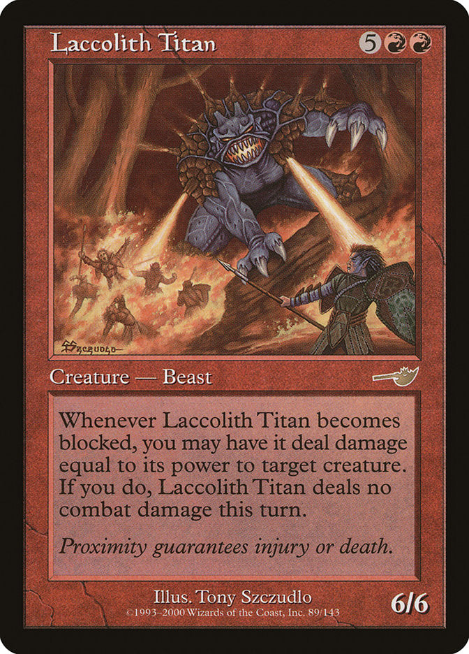 Laccolith Titan [Nemesis] [Foil]