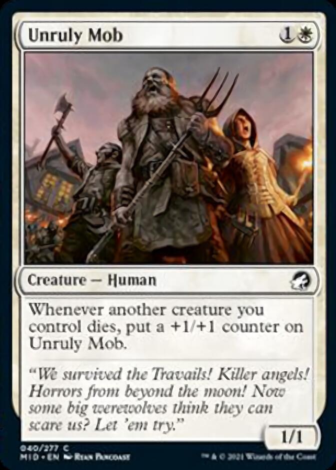 Unruly Mob [Innistrad: Midnight Hunt] [Foil]