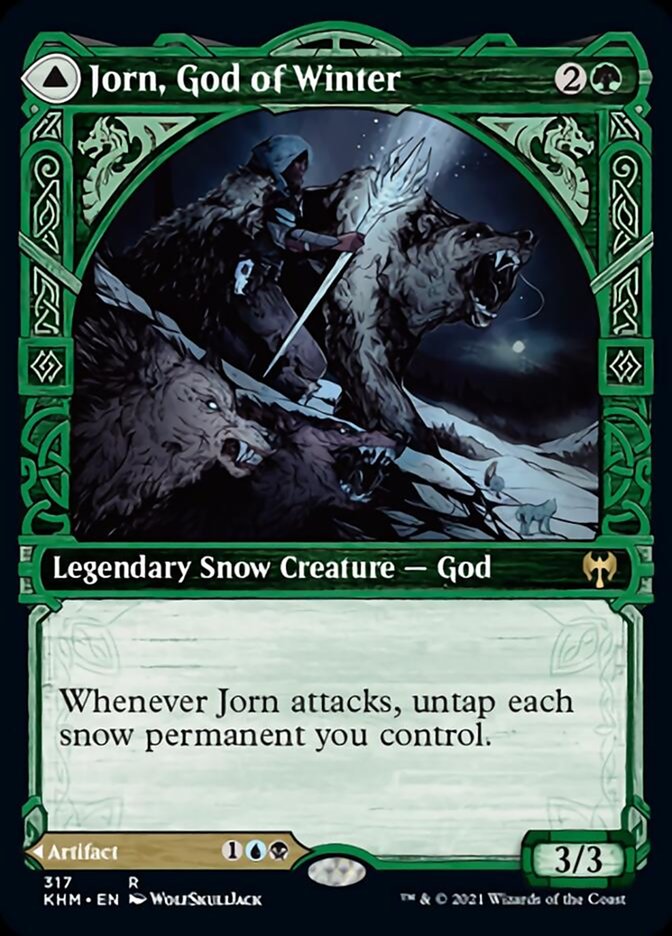 Jorn, God of Winter // Kaldring, the Rimestaff (Showcase) [Kaldheim] [Foil]