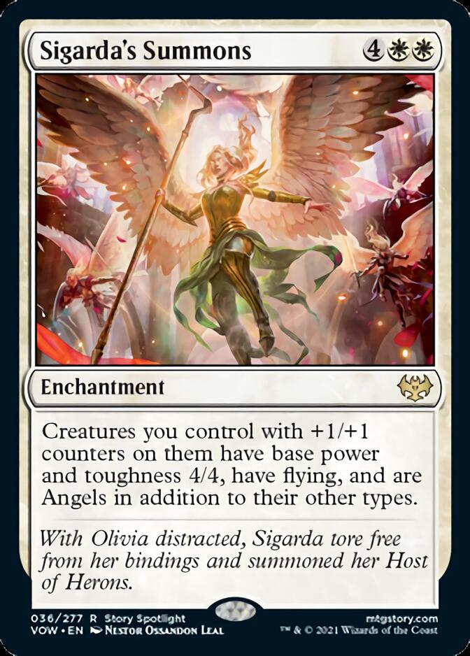 Sigarda's Summons [Innistrad: Crimson Vow] [Foil]