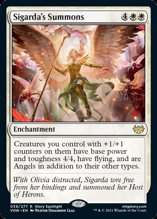 Sigarda's Summons [Innistrad: Crimson Vow] [Foil]