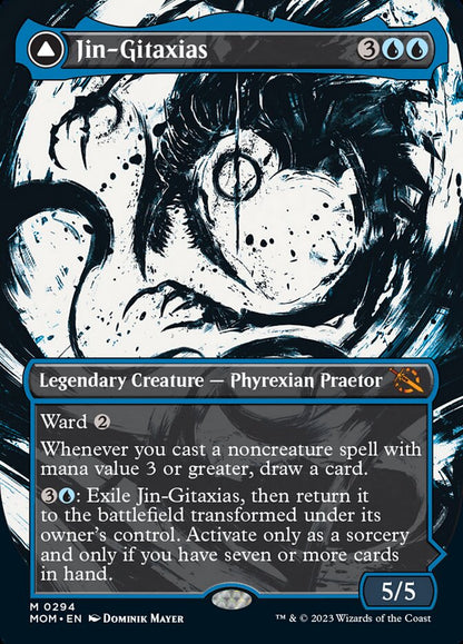 Jin-Gitaxias // The Great Synthesis (Showcase Planar Booster Fun) [March of the Machine] [Foil]