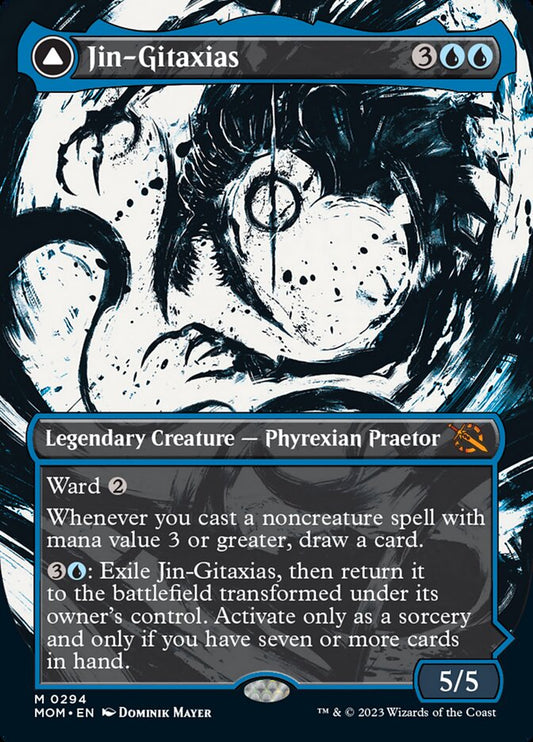 Jin-Gitaxias // The Great Synthesis (Showcase Planar Booster Fun) [March of the Machine] [Foil]