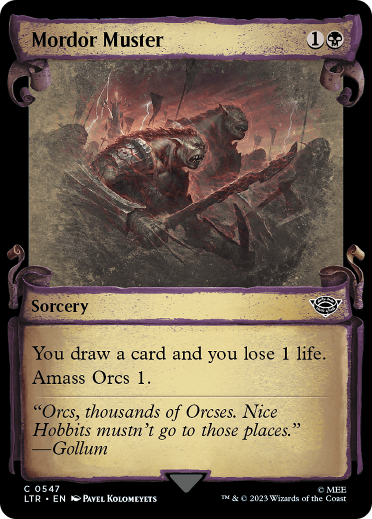 Mordor Muster [The Lord of the Rings: Tales of Middle-Earth Showcase Scrolls] [Foil]