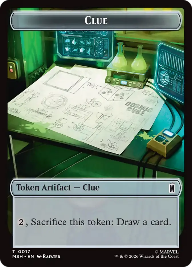 Clue // Insect Double-Sided Token [Marvel Super Heroes]
