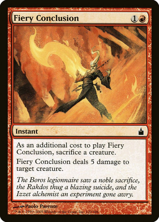 Fiery Conclusion [Ravnica: City of Guilds] [Foil]