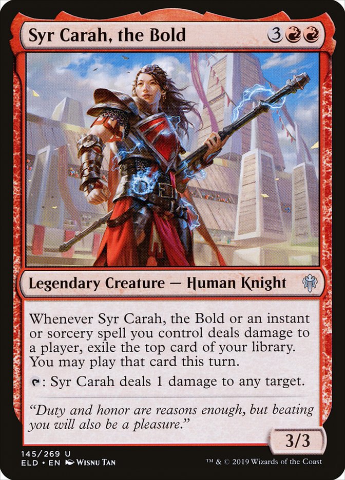 Syr Carah, the Bold [Throne of Eldraine] [Foil]