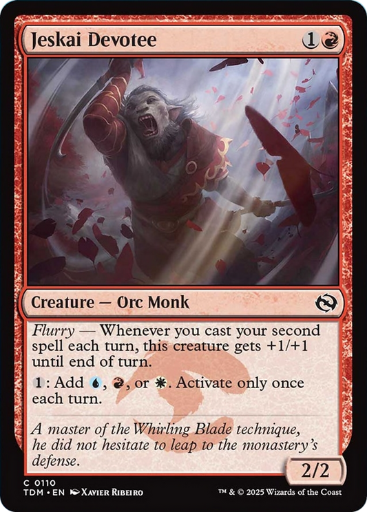 Jeskai Devotee [Tarkir: Dragonstorm] [Foil]