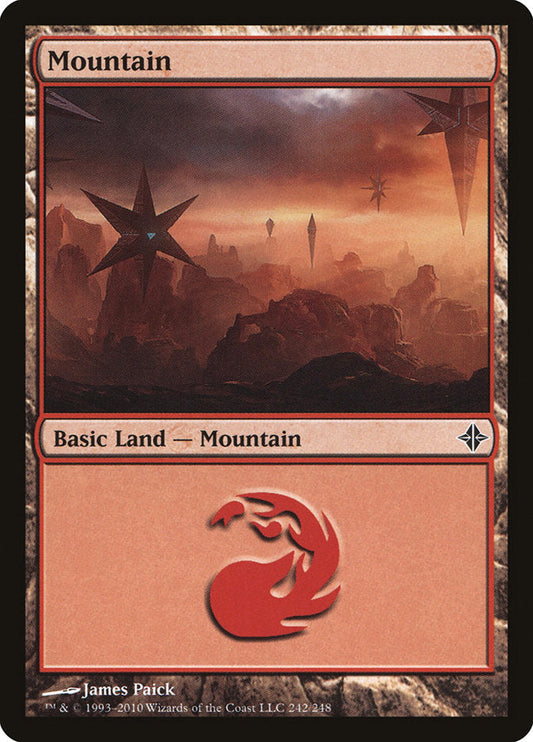 Mountain (242) [Rise of the Eldrazi] [Foil]