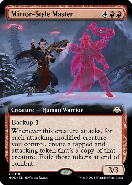 Mirror-Style Master (Extended Art) [March of the Machine Commander] [Foil]