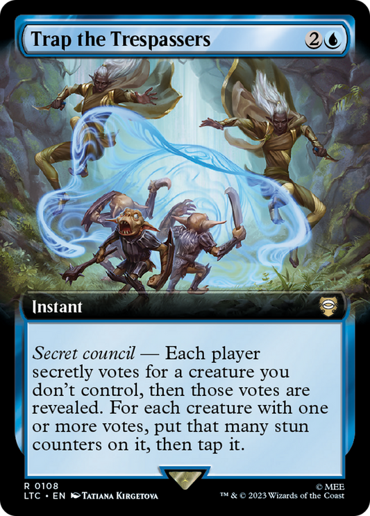 Trap the Trespassers (Extended Art) [The Lord of the Rings: Tales of Middle-Earth Commander] [Foil]