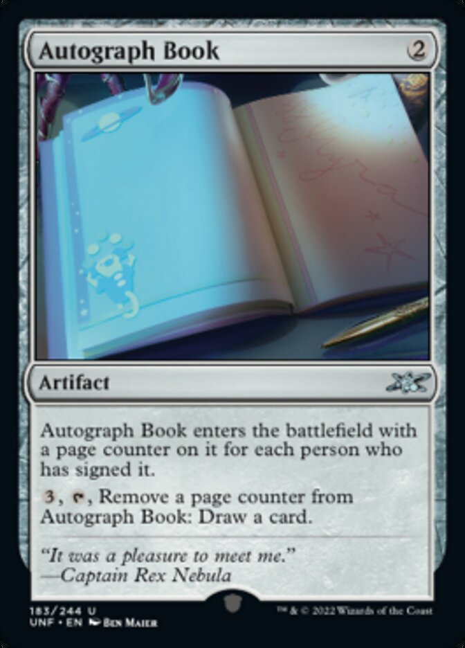 Autograph Book [Unfinity] [Foil]
