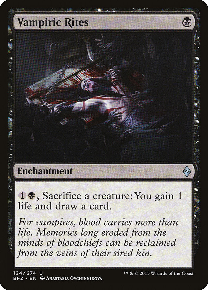 Vampiric Rites [Battle for Zendikar] [Foil]