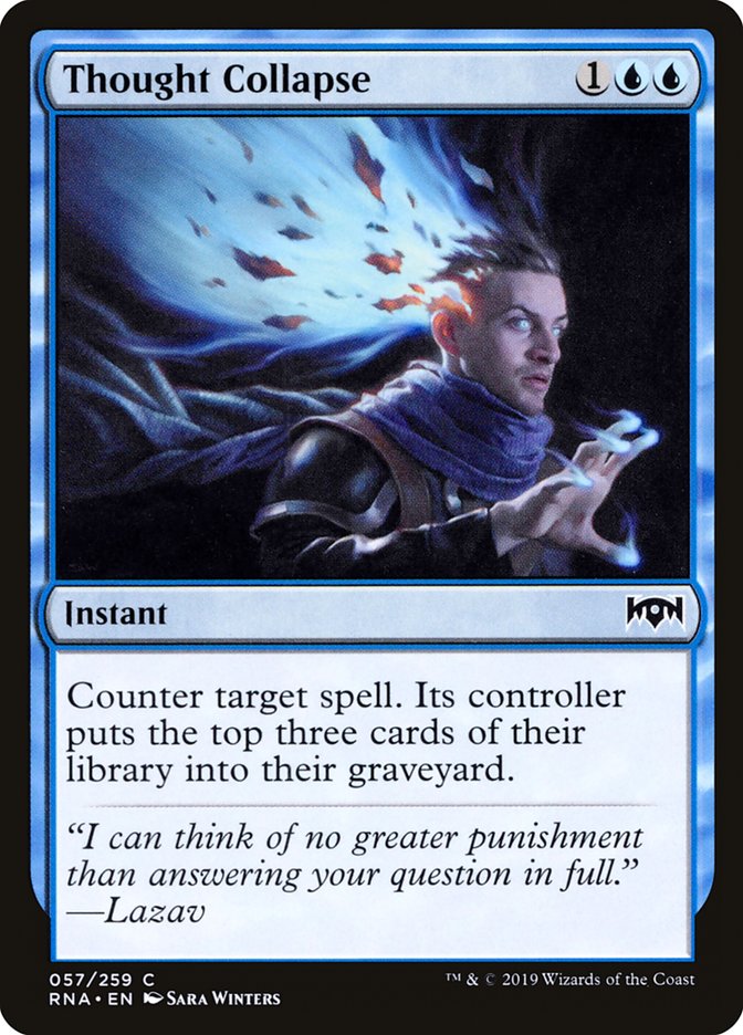Thought Collapse [Ravnica Allegiance] [Foil]